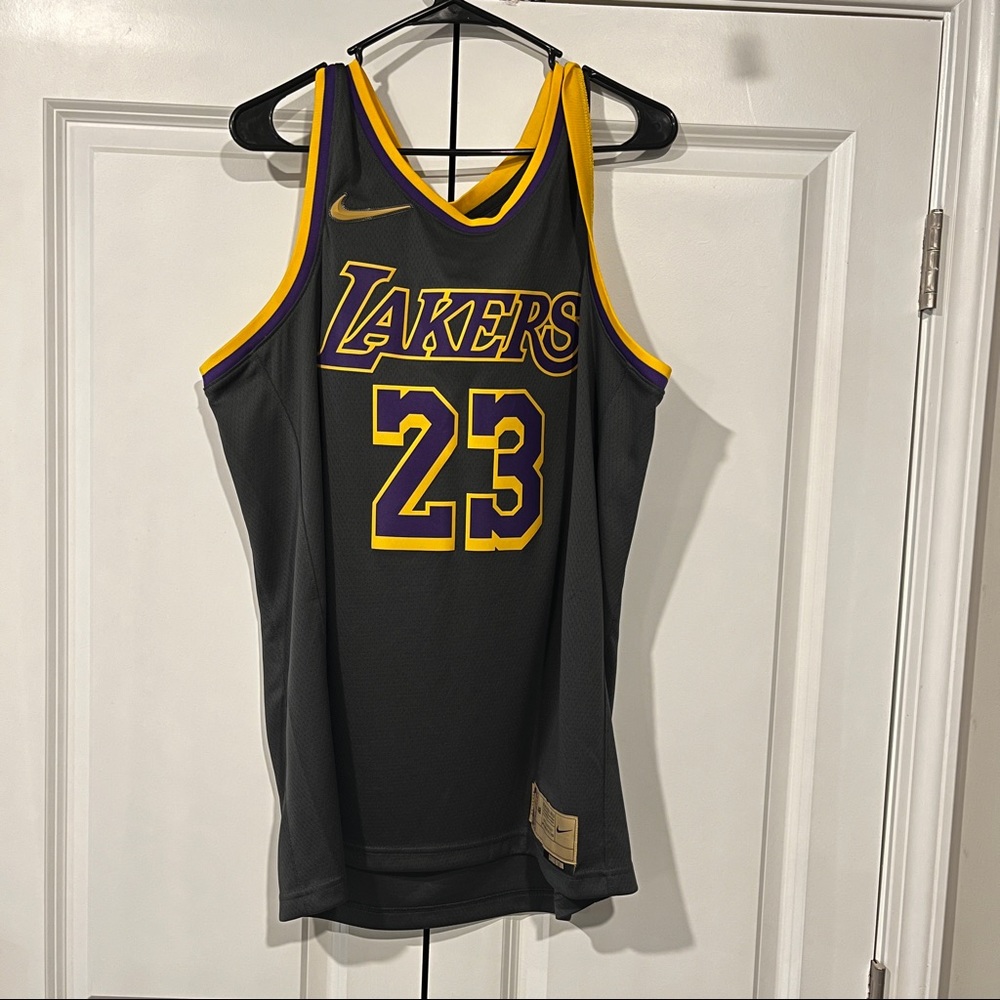 Nike Men's Los Angeles Lakers Lebron James Earned Edition Swingman Jersey
